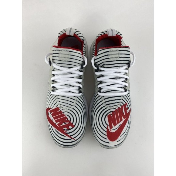 Nike Air Presto White Black Red Men's Sneakers Shoes Nike Logo Zebra CT3550-101 - Picture 9 of 12
